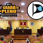 A council meeting in Spain with logos of PPGAL and Graba tu Pleno
