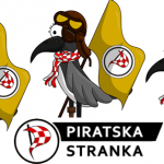 3 cartoon pirate birds