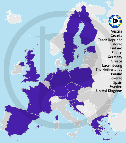 Pirate Parties participating for European Parliament Elections in 2014
