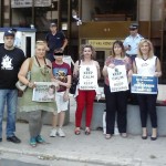 PIRATE PROTEST OUTSIDE THE SWEDISH EMBASSY IN ATHENS AGAINST SUNDE’S ARREST