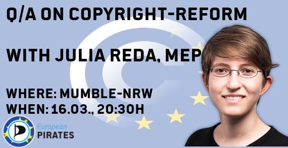 fix copyright in the EU reform proposal - photo of Julia Reda is CC-BY-NC Bartjez