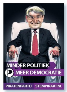 frank underwood from house of cards in political poster in holland