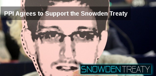 PPI Agrees to Support the Snowden Treaty