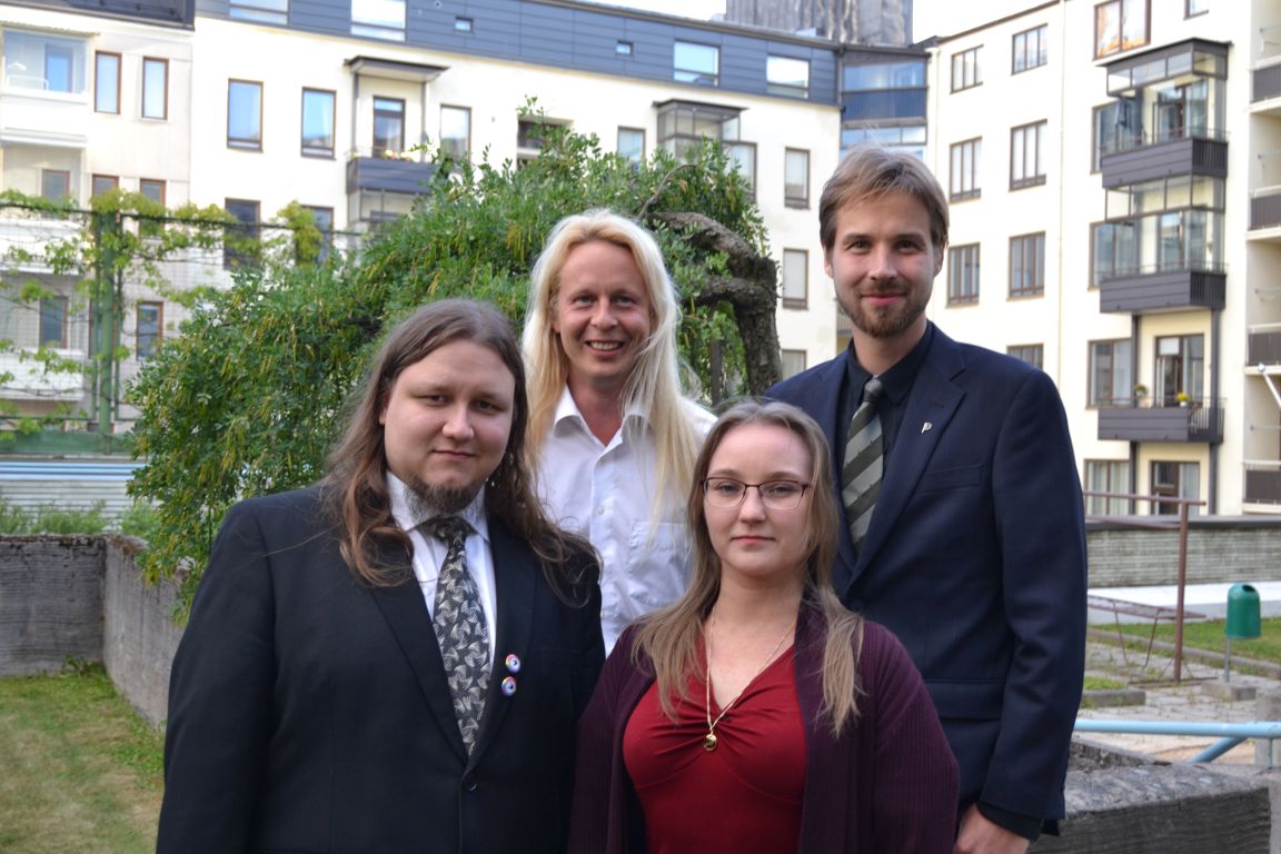 The new chairpersons for pirate party finland